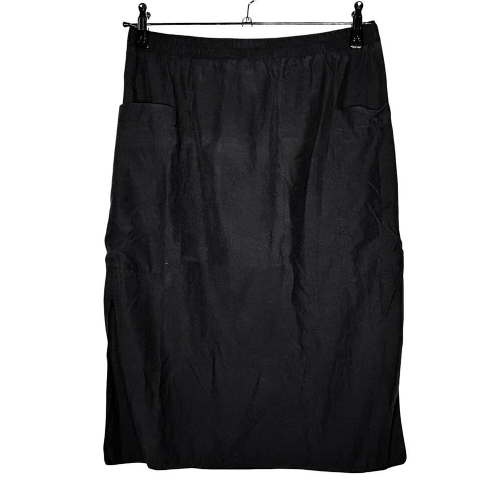COS Straight Skirt Patch Pockets Black Size 8 - Picture 5 of 5